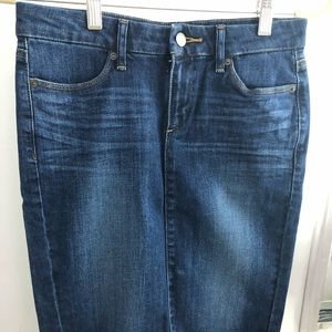 Straight Denim Skirt